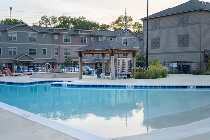 resort style pool