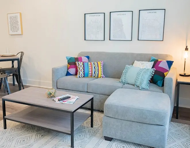furnished living space