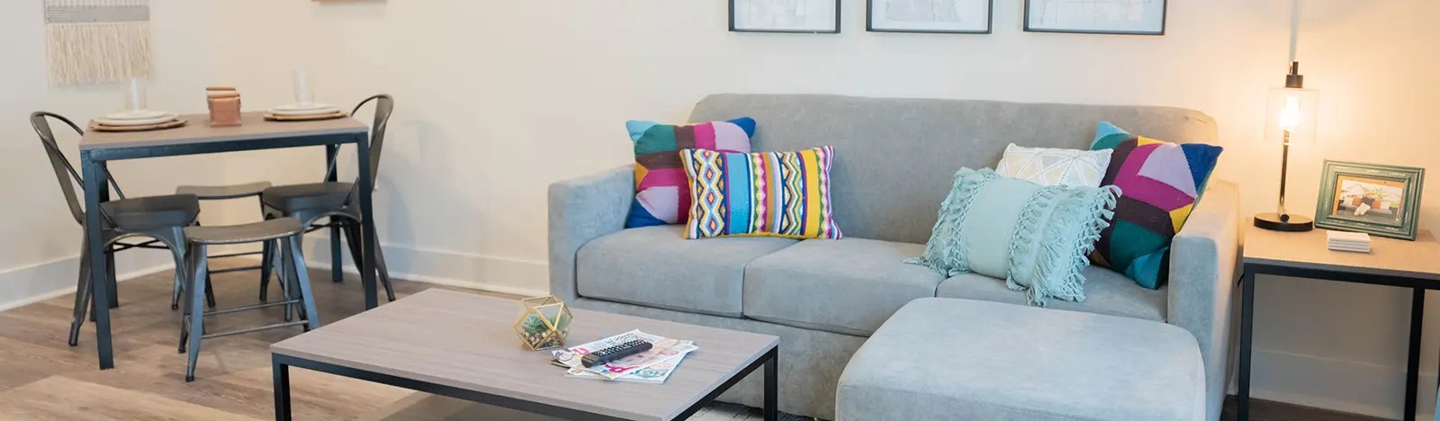 furnished living space