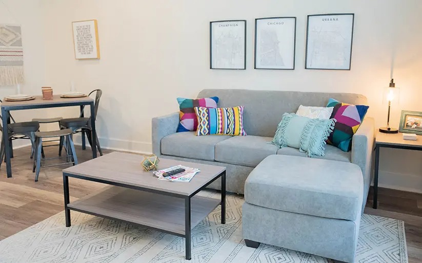 furnished living space