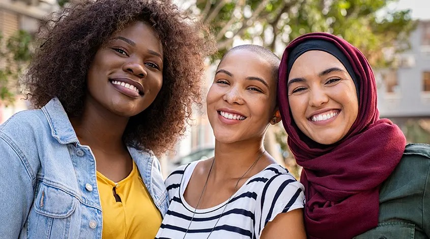 group of diverse young adults