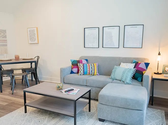 furnished living space