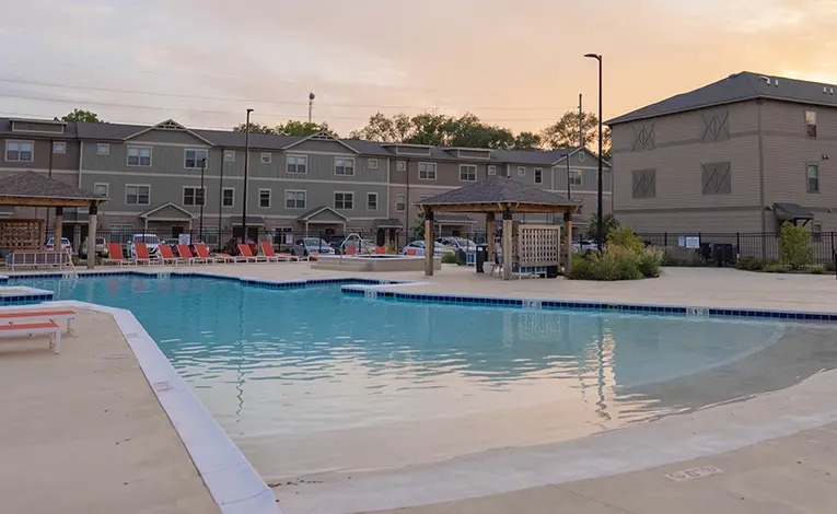 resort style pool