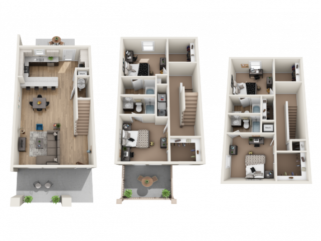 4x4.5 - Milledge B Furnished Floor plan